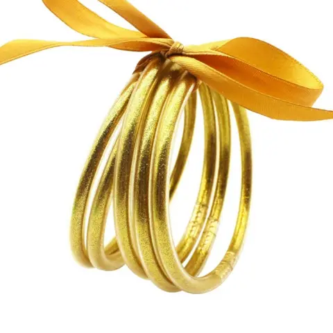 5-Piece Women's Trendy Stackable Bangles Set, Fashion Jewelry for Daily Wear & Gifts, Stacking Bracelet, Stacked Bracelets