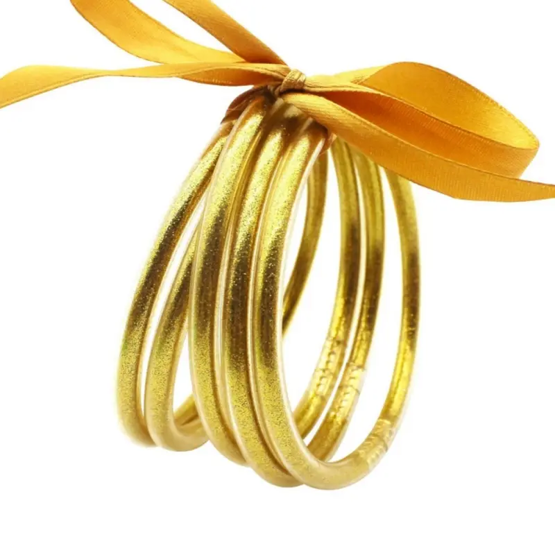 5-Piece Women's Trendy Stackable Bangles Set, Fashion Jewelry for Daily Wear & Gifts, Stacking Bracelet, Stacked Bracelets