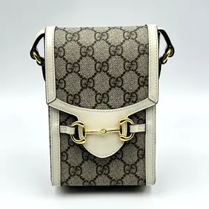 Pre-owned GUCCI Leather Crossbody Bags Horsebit 1955 Vertical crossbody bag