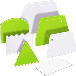 7 count Cake Scraper, Bench Scraper Dough Scraper Cake  Bowl Scraper Cake  Cake Decorating Kit