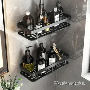 Wall-Mounted Shower Rack, Large-Capacity Drill-Free Installation Wall-Mounted Shelf, Suitable for Bathrooms And Kitchens, Saves Space And Is Easy to Install, Can Hold 20 Shower Additions, Shower Caddies