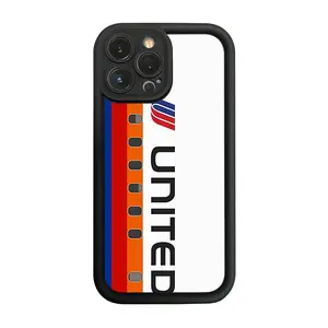 Phone Case - 1pc United Airlines Plane Tees (Saul Bass) Phone Case, Protective Anti-Collision Buffer, Compatible with Various Iphone Including 17, 16, 15, 14, 13 Pro Max