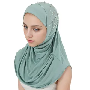 Breathable Women’s Outdoor Sun-Protective Turban Caps – Ethnic Muslin Hijab Style