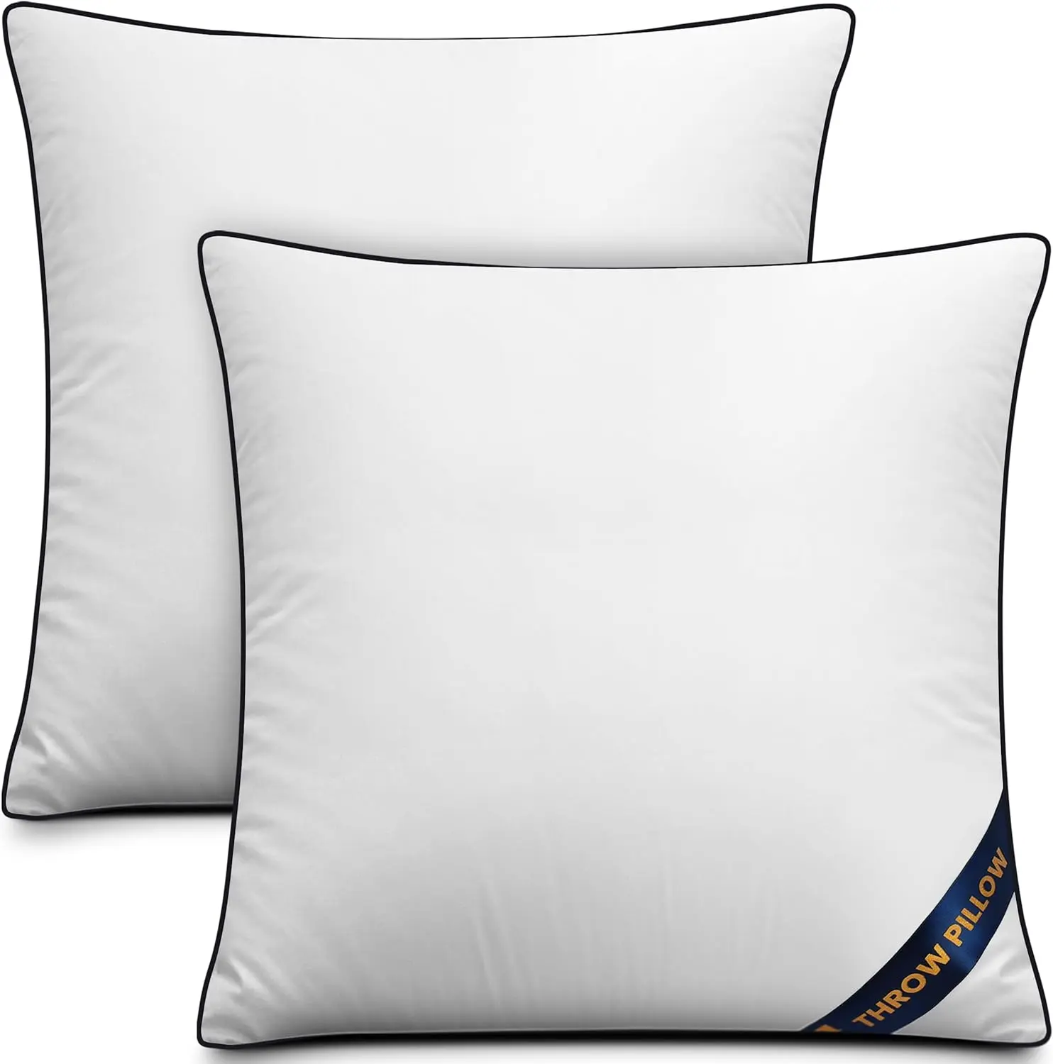 Pack Of 2 Throw Pillow Inserts 12 x 12 Inches Decorative Cushion
