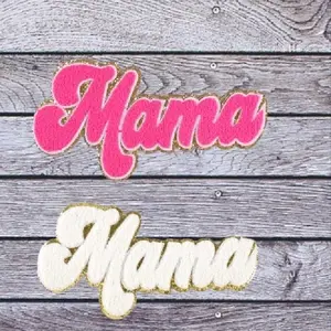 1 Piece Mama White Or Hot Pink Patch
