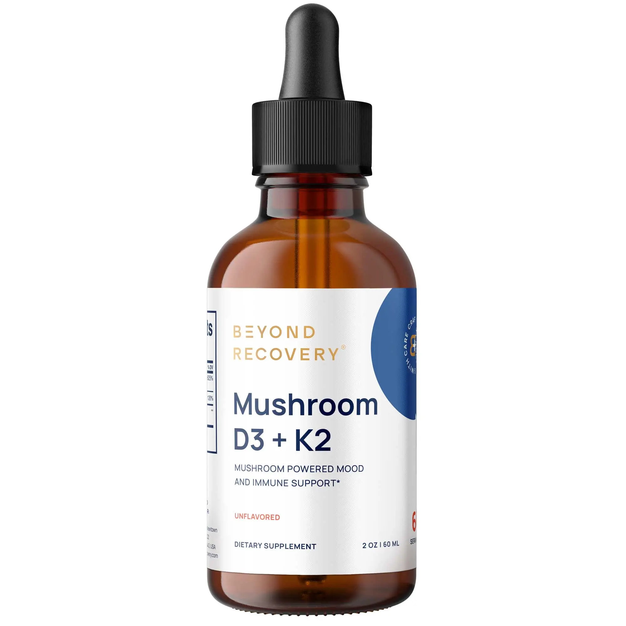 Mushroom D3 + K2 & Red Reishi, 2oz