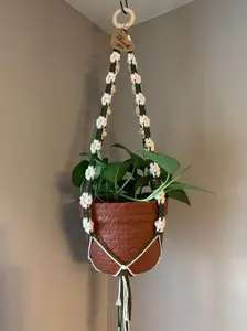 Large Floral Macramé Plant Hanger