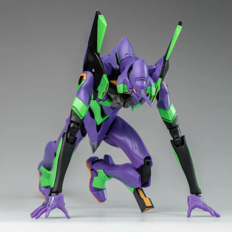 YOLOPARK Neon Genesis Evangelion Anime Action Figure - 7.87in Unisex Highly Articulated ABS/PVC Humanoid Decisive Weapon Model Kit, Realistic Paint, Durable, Authentic Collectible, 3× Pairs of Interchangeable Hands, Halloween Ideal Gift for Collectors, Ac