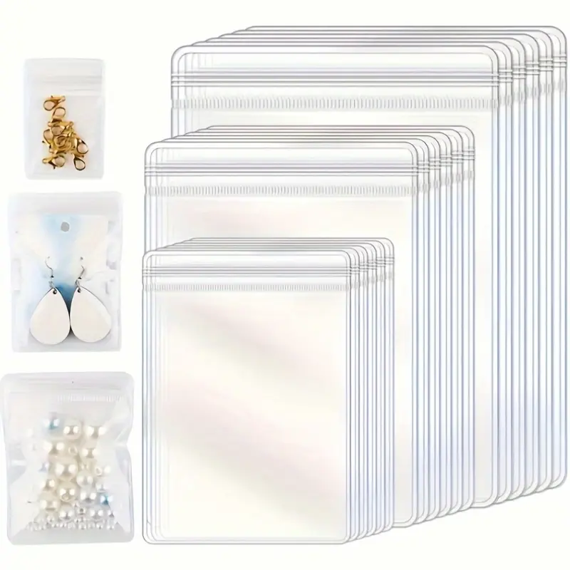 150pcs Premium Anti-Oxidation Jewelry Storage Bags- Crystal Clear, Ultra Portable, Easy to Organize Jewelry- Perfect for Home Storage and Travel Use