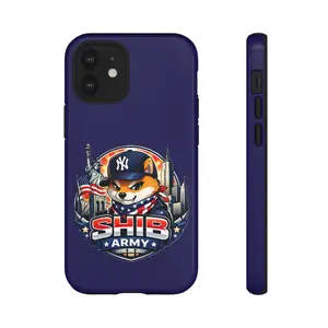 Shib Army Phone Case — Patriotic Shiba Inu New York Design Protective Cover