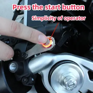For ZXMOTO ZX500RR ZX500F ZX820RR Motorcycle Auto-flip Adjustable License Plate Frame One-Button Flip
