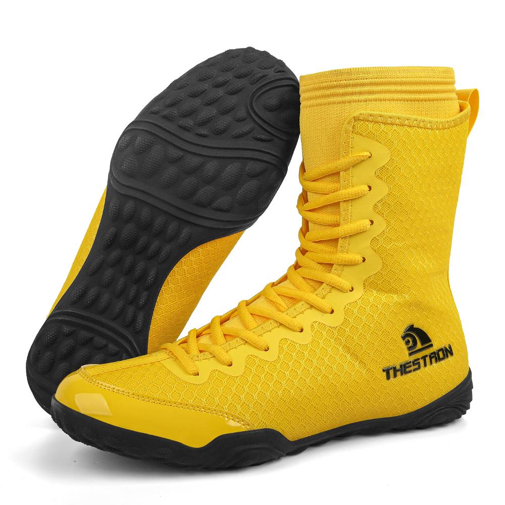 Men’s boxing shoes, wrestling combat boots — non-slip indoor cross-training boots, lightweight athletic boots