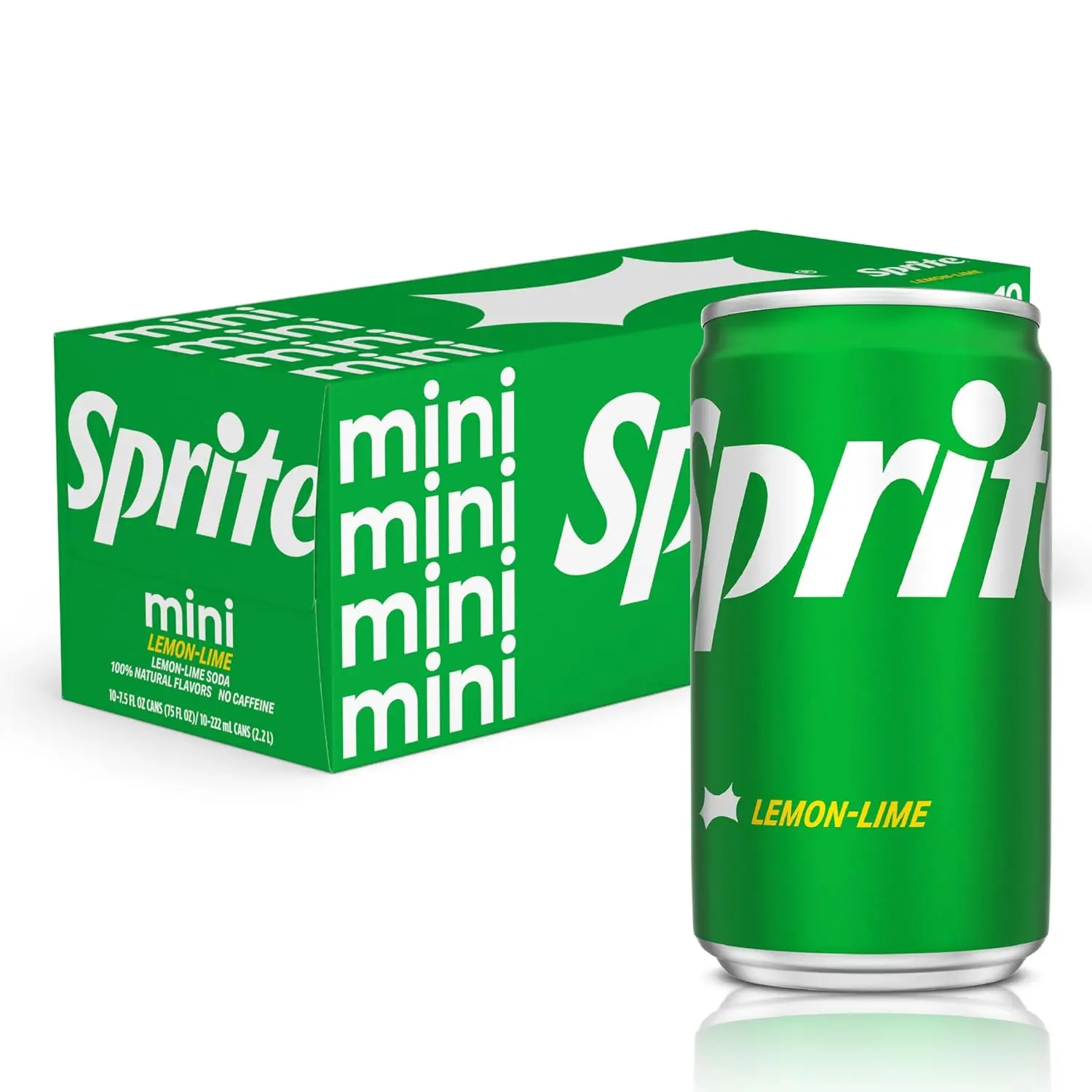 Sprite Lemon Lime Soda Soft Drinks, 7.5 fl oz, 10 Pack