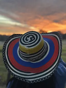 Traditional Vallenato Colombian Hat - Unisex, UV Protection, and Water-Resistant