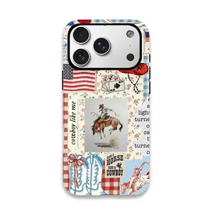 Bullfighter Collage Pattern Bumper Phone Case with durable, shock-absorbing, stylish design Compatible and suitable for iPhone 11, 12, 13, 14, 15 and 16, 17 Pro Max and Pro Plus series A creatively designed new phone case, perfect as a gift for your frien