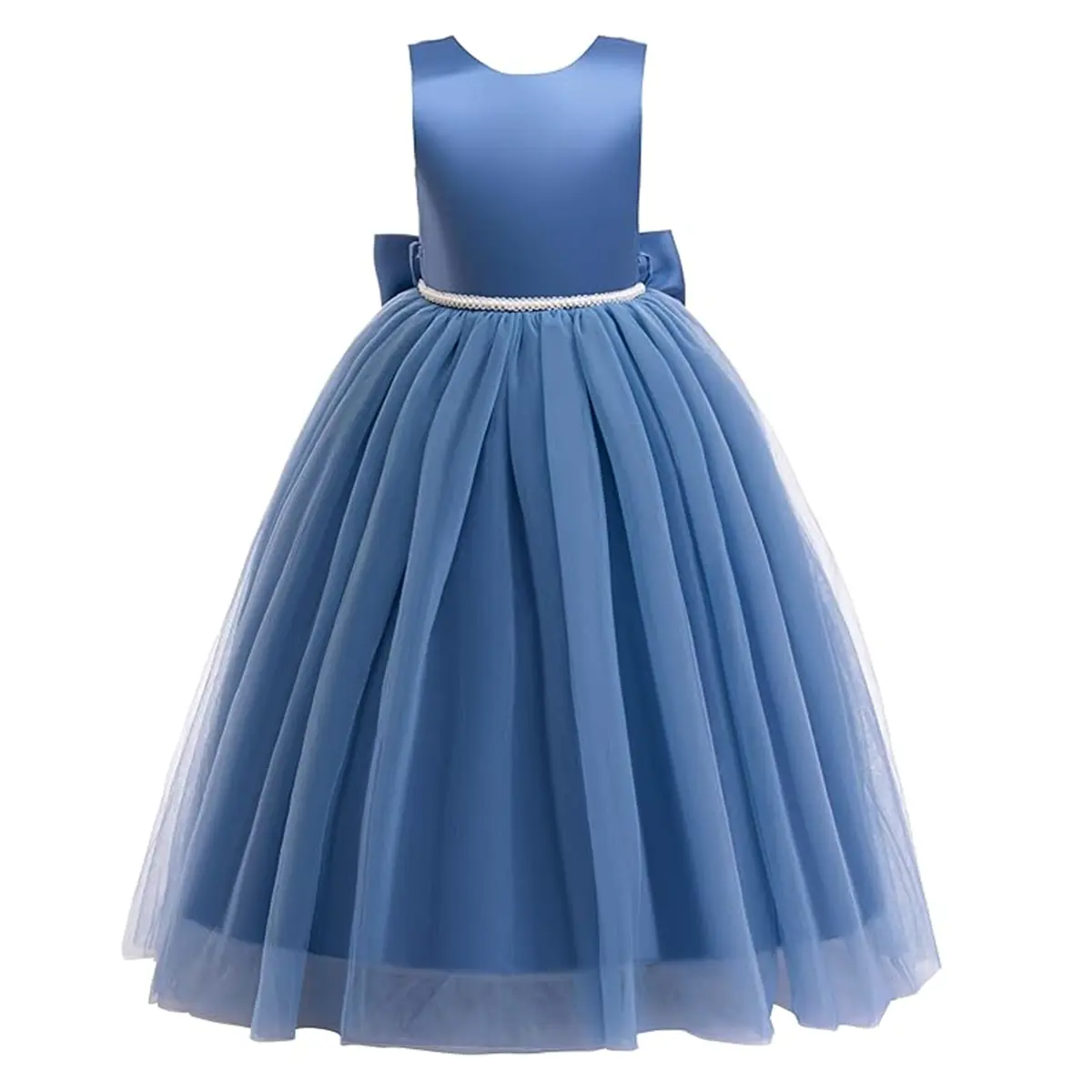 girls blue bridesmaid dresses Elegant Off Shoulder A-line Light Blue Bridesmaid Dresses Online, BG39 –  RomanBridal