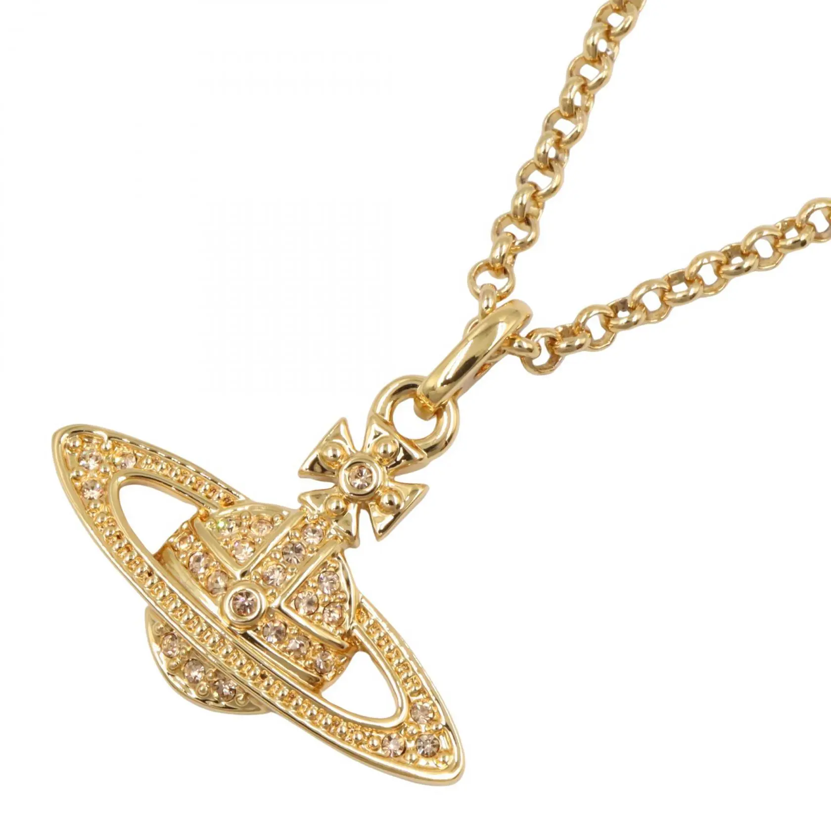 Pre-owned vivienne westwood Brass Small Leather Goods Necklace