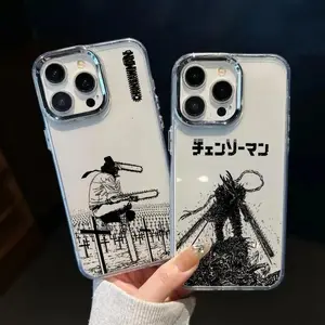 Anime C-Chainsaw ManS Phone Case for Samsung Galaxy S26 S25 S24 S23 S22 5G For iphone 17 16 15 14 13 12 11 17Air Plus Pro Promax Transparent Cover