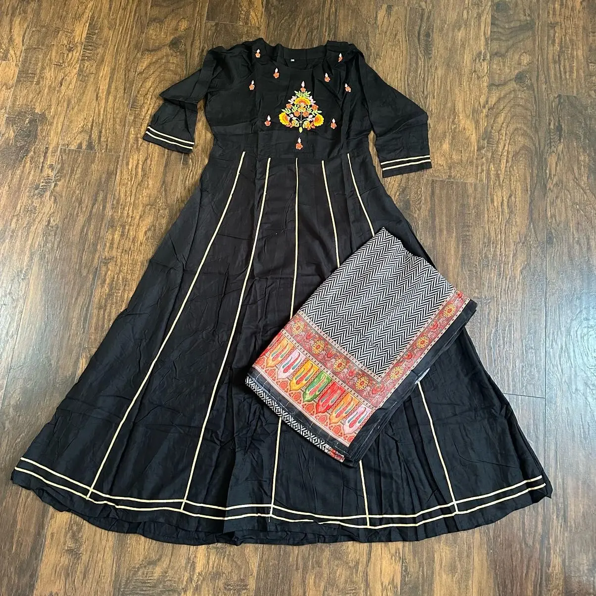 Women Anarkali Kurta Kurti Flared Gown