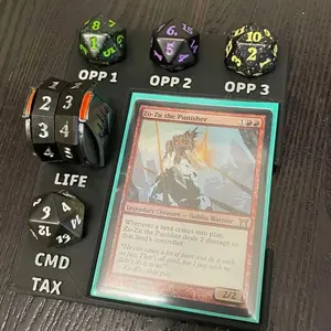 Mtg Commander Tracker Card Game Accessory, Track Commander Counter, Essential Gaming Tool for Mtg Players, High-Quality Accessories