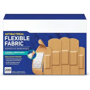 Fabric Adhesive Bandages: Flexible & Breathable for First Aid Wound Care, Healthcare, Kit,summervibes