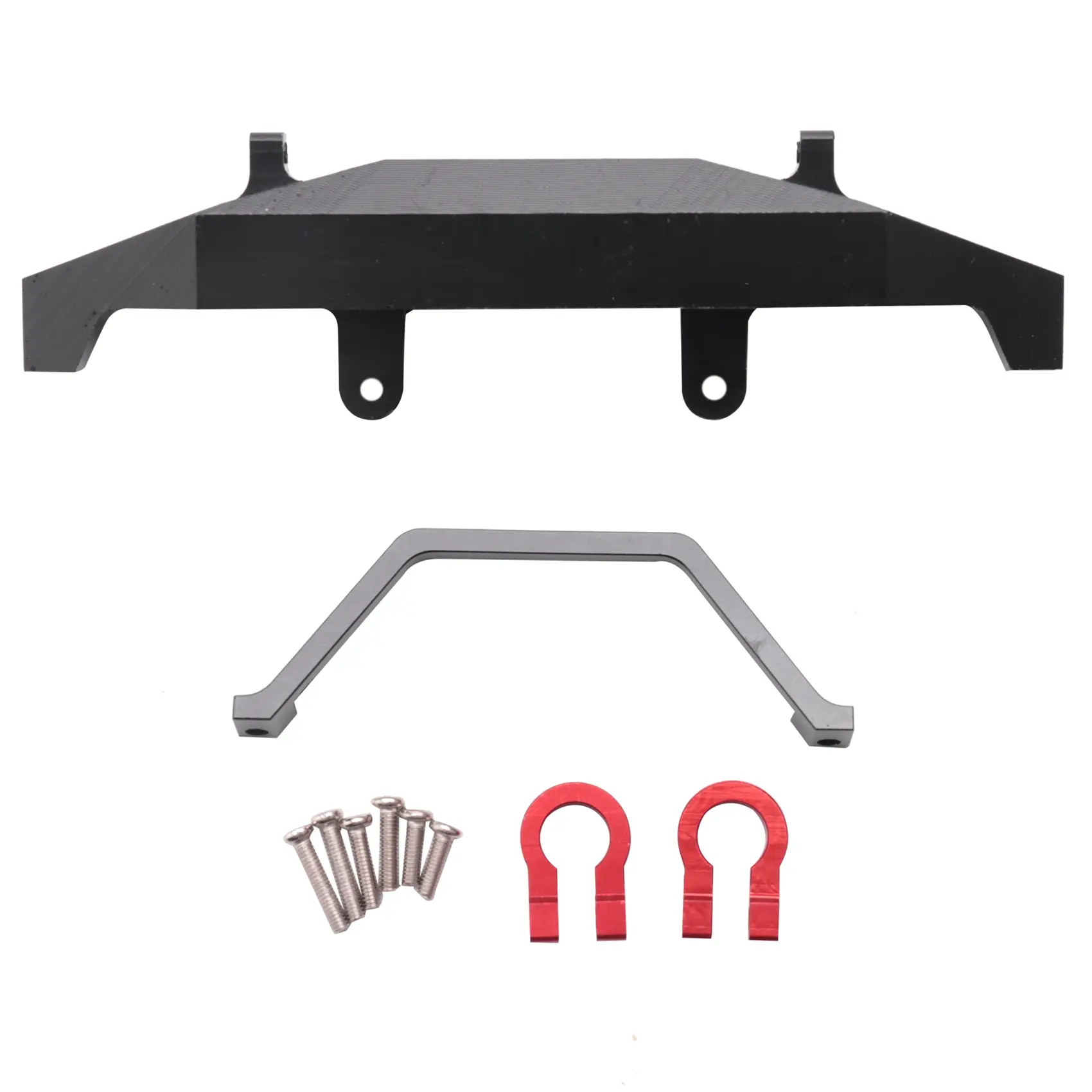 High Quality Stronger & More Durable Metal Front Bumper - Black Upgrade Part Accessory for WPL C14, C24, C24-1 1/16 RC 4X4 Truck, Crawler & Car, Wpl C24