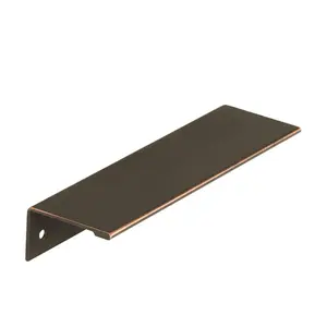 Amerock Oil Rubbed Bronze Edge Pull, 128 mm Center-to-Center Door Hardware Accessory