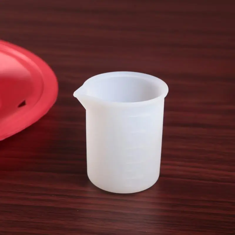 Silicone Measuring Cup, 5 Counts/set Clear Liquid Measuring Cup with Handle, Multifunctional Measuring Cup for Baking Cooking, Measure Cups, Kitchen Gadgets, Kitchenware, Kitchen Measuring Utensils