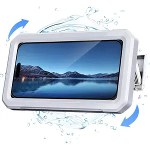Coolpad Shower Phone Holder Waterproof Model 480 Rotating Extendable Adjustable Case for 4-7inch Phones Bathroom Wall Mount Fog Proof