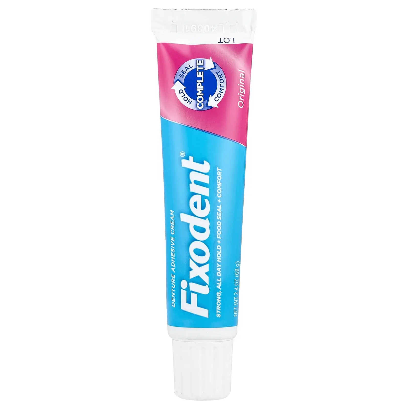 Fixodent Denture Adhesive Cream, Original, 2.4 oz (68 g) | HSA/FSA Eligible