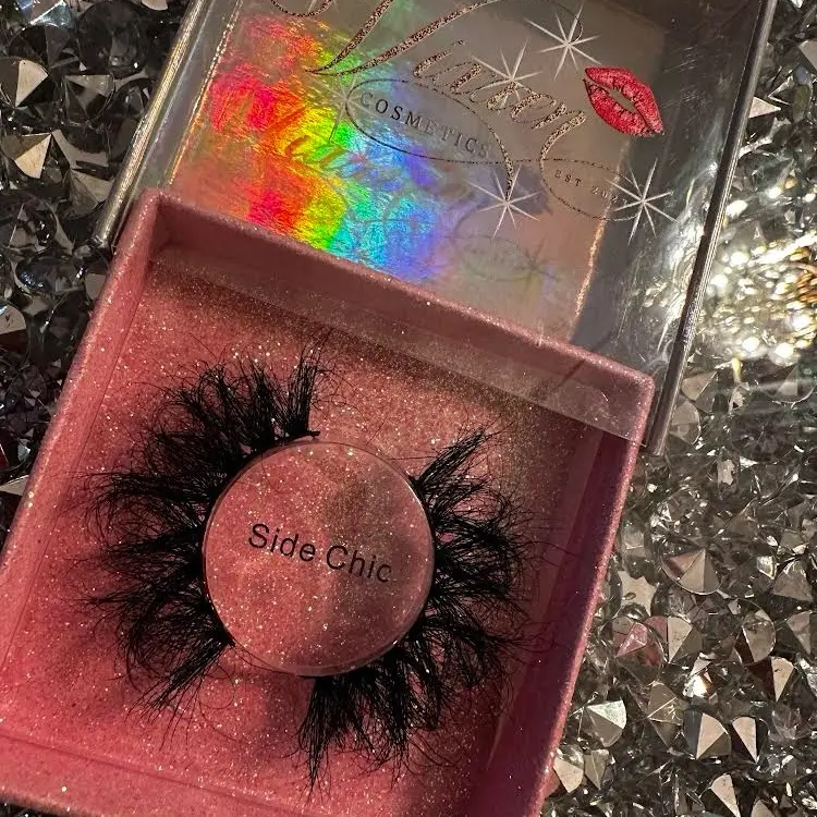 Vixxen Side Chic Eyelashes, 25mm Thick and fluffy- Makeup