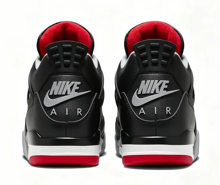 Unisex Black Red Gray Mid Top Retro Sneakers Leather Mesh Basketball Shoes, Classic Contrast Color Scheme, Cushioned Midsole, Street Athletic Footwear For Men Women Sports Training And Casual Daily Street Outfits