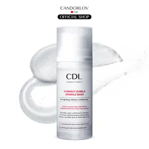 [Candorlov] Compact Bubble Sparkle Mask (3.38 Fl. oz/100ml) | Pore Tightening, Soothing, Skin Brightening & Deep Moisture