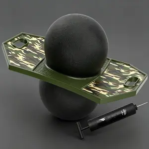 Kids Pogo Trick Ball Balance Bounce Board with Anti-Slip Deck & Pump, Indoor Outdoor Toy for Ages 6+