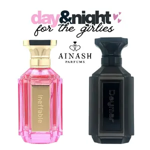 Day & Night Perfume Bundle (2-Pack) | Ineffable + Daymar by Ainash | Long-Lasting | Fresh Feminine Day + Soft Glowing Night