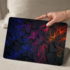 Colorful Line Pattern Laptop Sticker, Self Adhesive Laptop Decal, DIY Decorative Laptop Protector, Laptop Accessories for HP, Dell, Lenovo, Asus, Apple