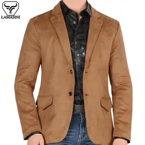 LAMASINI BLAZER 510, SACO BORDADO PARA CABALLERO, CORTE SLIM FIT, PREMIUM QUALITY, PARA OCASIONES FORMALES Y CASUALES.