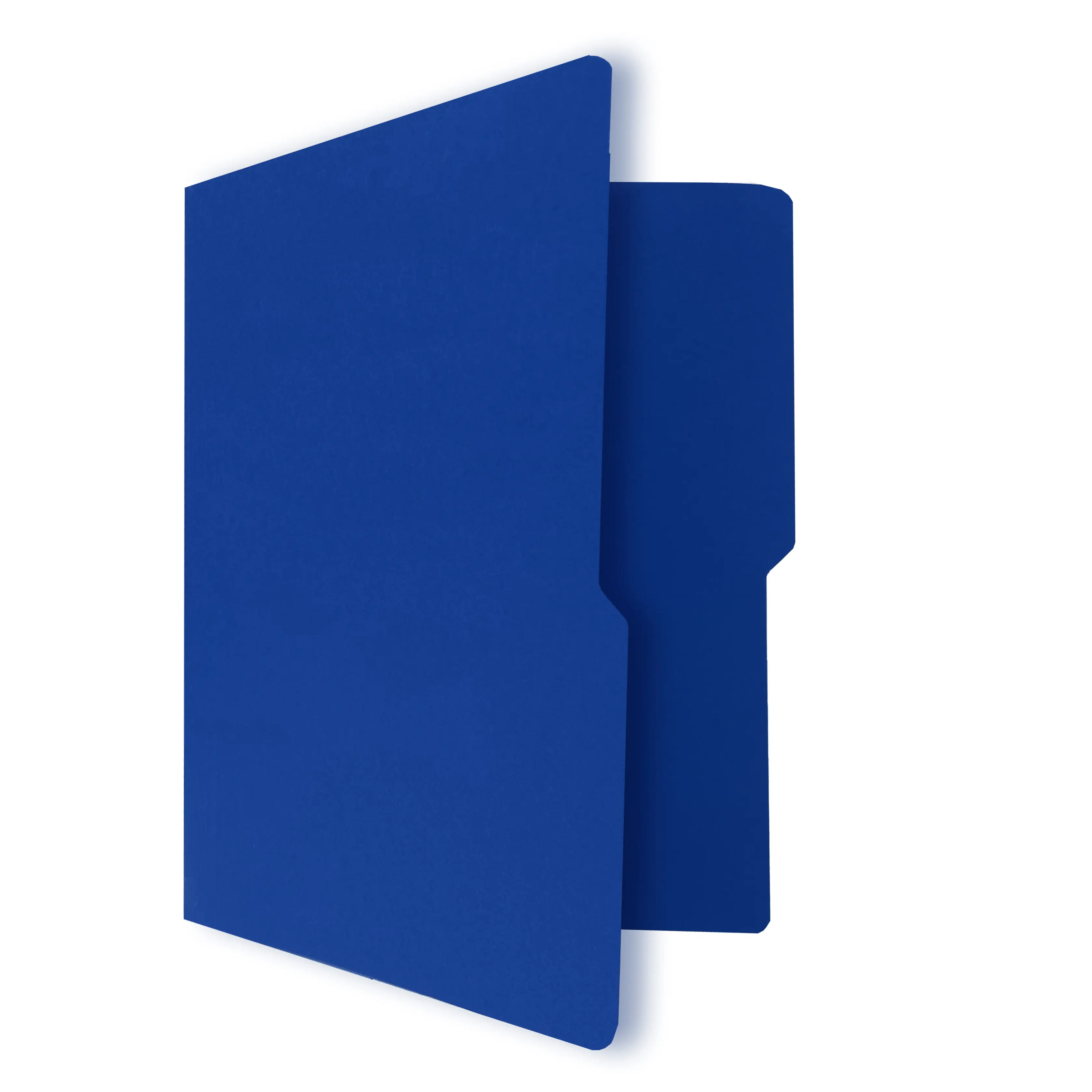 UOFFICE Deep Blue Letter Size File Folder 1/2 Cut Tab 100 Pack 11.75 x 9.5 Inch for 8.5 x 11 Paperwork File Holder