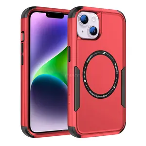 iPhone 15 6.1 Magsafe Commuter Case HYB71M Red Accessories Cover