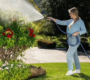 Bernini 40' Patriotic Hydrohose Fabric Hose with Nozzle