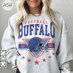 Vintage 90s Buffalo Football Vintage Sweatshirt Tee, Buffalo Bill Crewneck Sweatshirt,Buffalo New York,Buffalo Bill Fan Gift