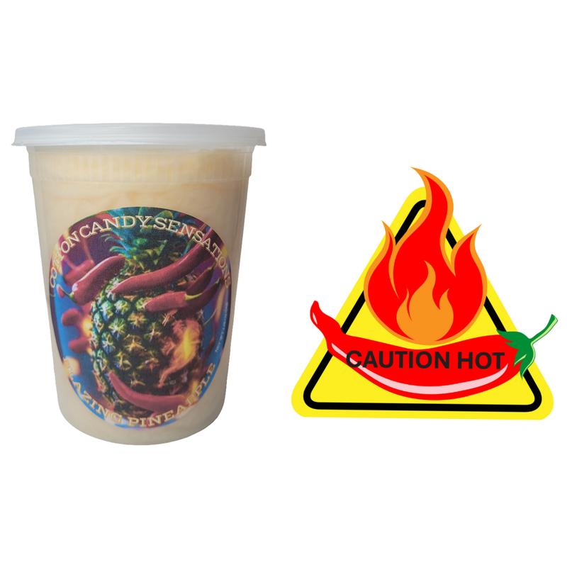 Hot! Hot! Hot! Blazing Pineapple Gourmet Cotton Candy - Cotton Candy Sensations 200+ Flavors