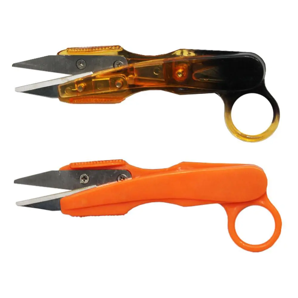 4.5" Plastic Thread Scissors for Everyday Task Sewing Home Crafts Two Colors Mixed Compact Size Versatile Use Ideal for Sewing Enthusiasts and Crafters