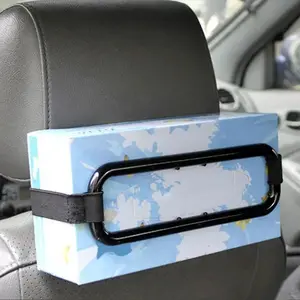 Car Sun Visor Tissue Box, Universal Hanging Tissue Clip, Plastic Tissue Box, Car Interior Accessories for Car Stowing & Tidying, Car Organizers