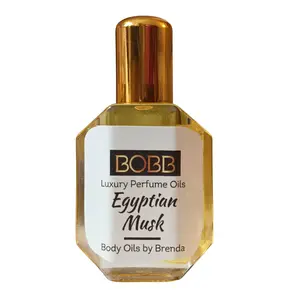 Brenda Egyptian Musk Body Oil Pure Thick 1/2 oz Unisex Authentic Concentrated Scent Alcohol Free All Natural Formula for Clean Fragrance Experience