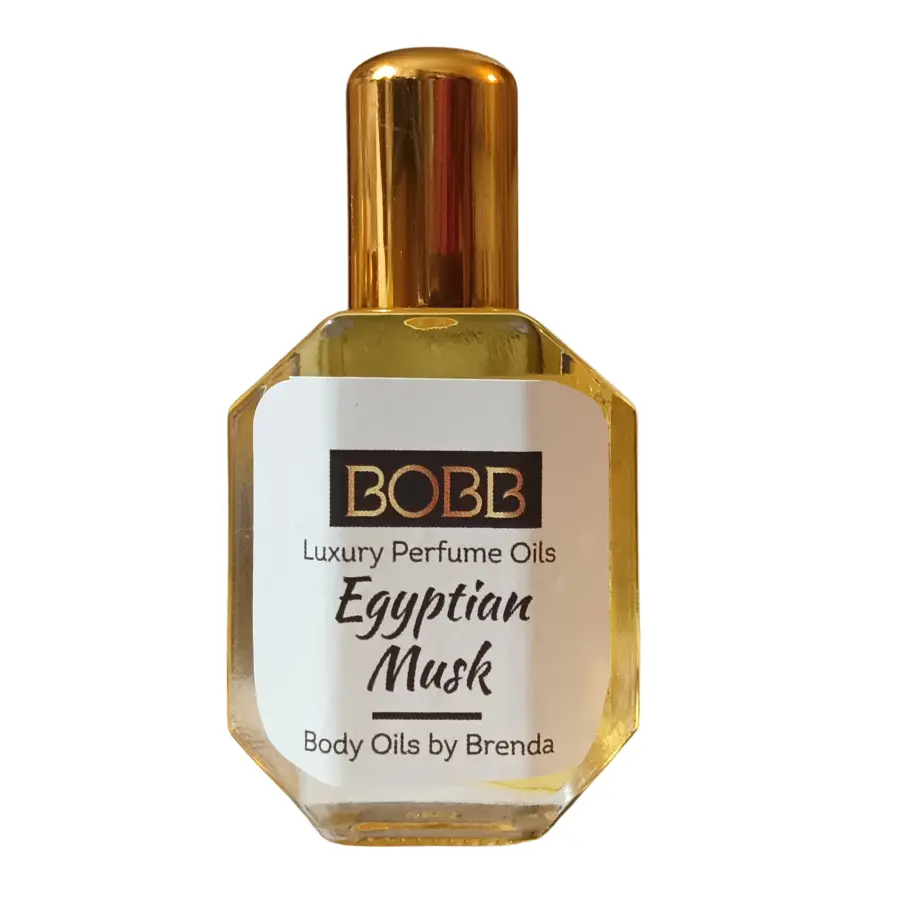 Brenda Unisex Egyptian Musk Body Oil - 0.5 oz Pure Thick Authentic Concentrated Scent, Alcohol-Free All-Natural Body Care Cosmetic, Gentle Scented Aroma for Clean Fragrance Experience