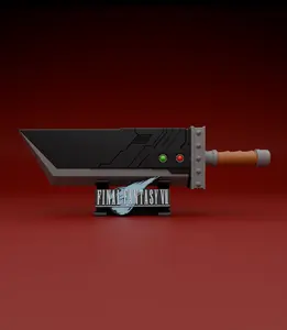 Buster Sword Deck Box for 100 Double Sleeved Cards | Final Fantasy VII Inspired | MTG Commander / EDH | 3D Printed Card Holder