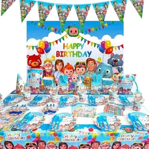 Party Favor Birthday Decorations Party Supplies Paper Plates Cups Tablecloths Napkins Cake Topper