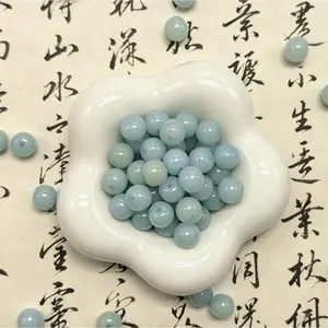 [NEW] K66-9*10mm Misty Blue Barrel Bodhi|for Bracelet & Jewelry DIY making