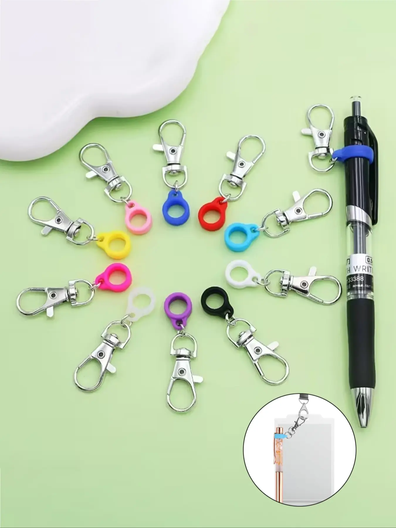 Nurse Pen Holder Keychain, Anti-Loss Lipstick Clip, Lip Balm Holder Keychain, Practical Gift Clips, Makeup Brush Case, Car Key Storage, Nurse Day Gift